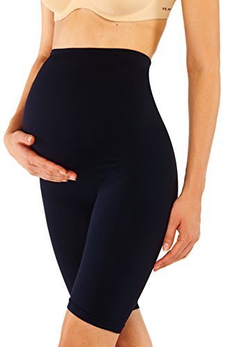 Franato Seamless Maternity Shapewear Elastic High Waist Boyshort Coffee L  at  Women's Clothing store